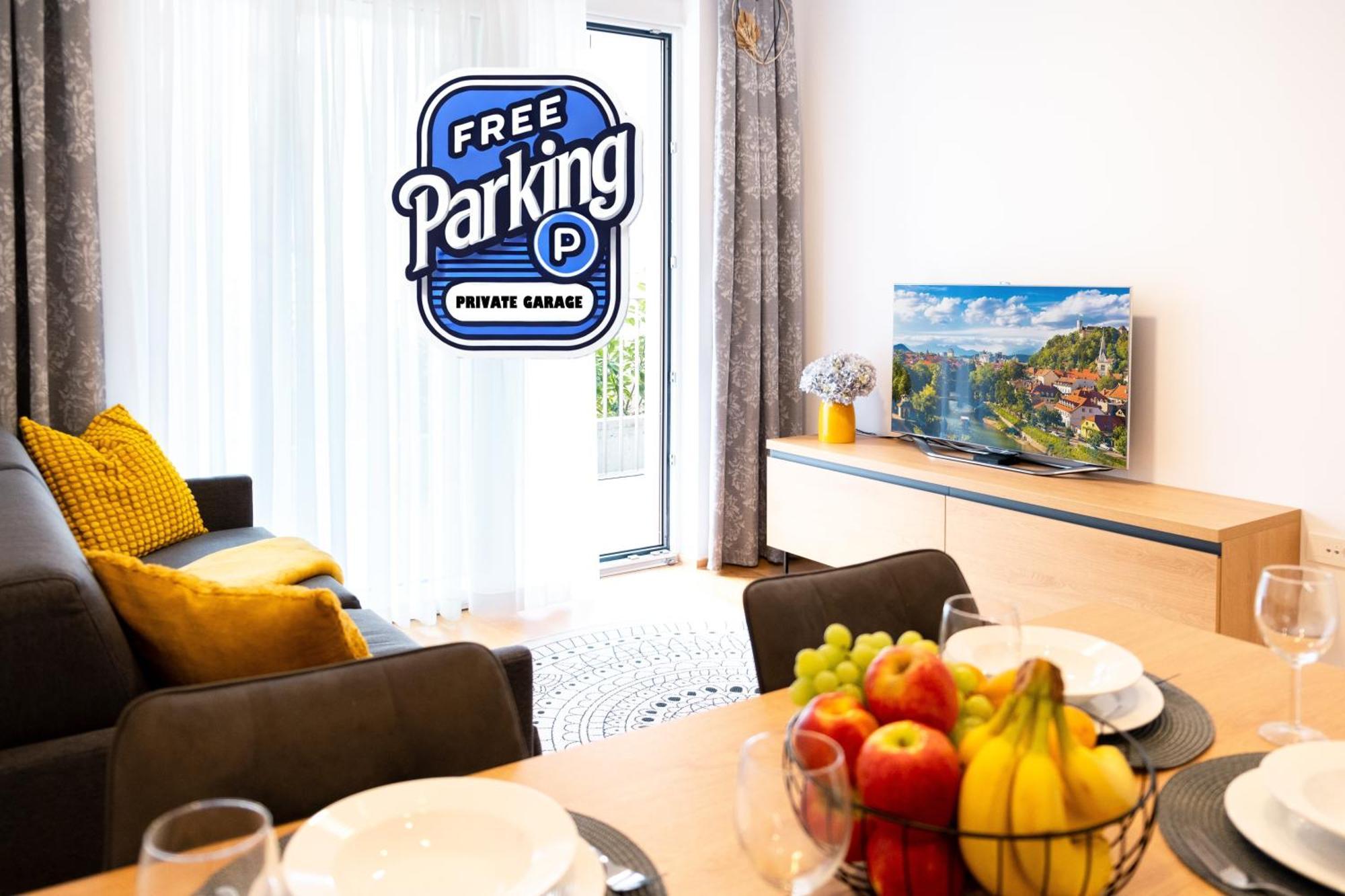 Masarykova Residence - Modern 1-Bedroom In City Center & Free Parking Ljubljana Extérieur photo